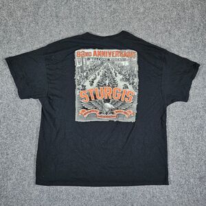 2022 Sturgis Motorcycle Rally Double‎ Sided Graphic T Shirt Black Men's Size 3XL